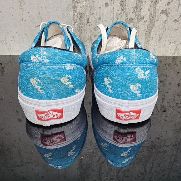 Vans Customs Tidal Wave Print Low Top Sneakers, size 13 mens - Picture 5 of 6